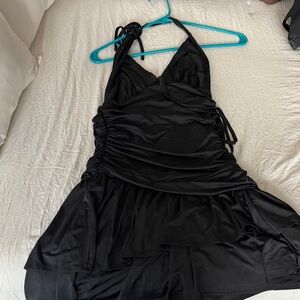 Wild Fable Black Draped Top